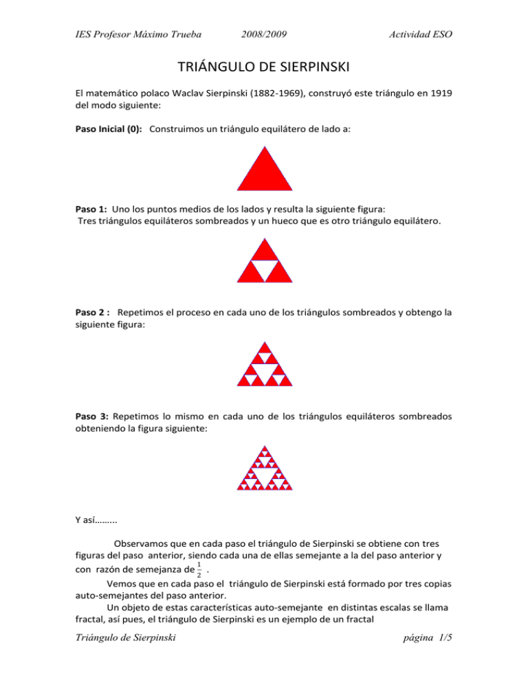 TRIÁNGULO DE SIERPINSKI