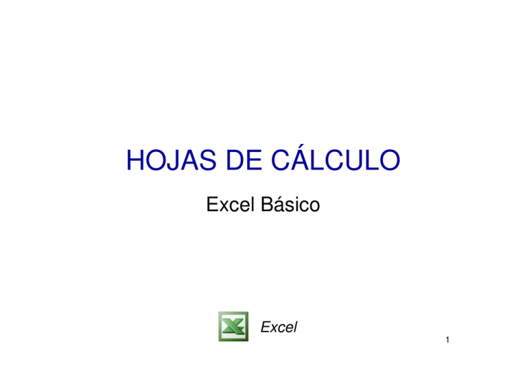 hojas de cálculo