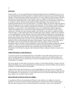 4º Winston Smith vive en una sociedad dictatorial vigilada constantemente por... RESUMEN
