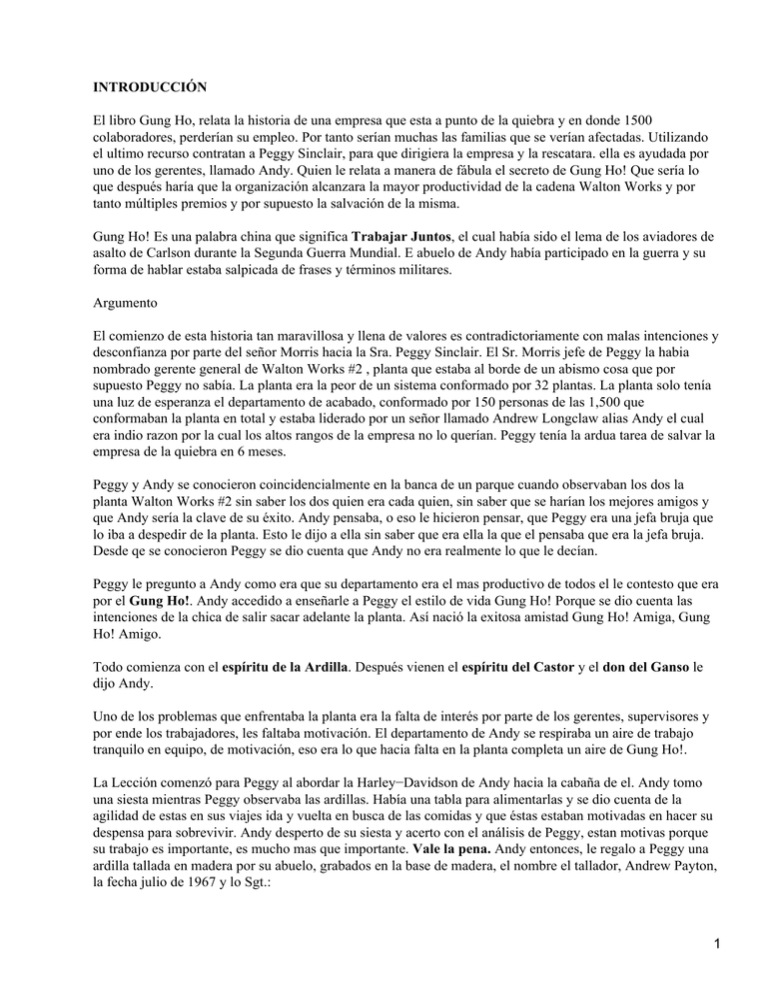 A la carga (Gung Ho); Ken Blanchard, Sheldon Bowles