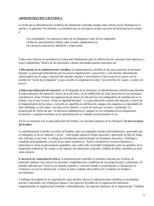 ADMINISTRACION CIENTIFICA