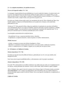 2.1 −La conquista musulmana y los pueblos invasores