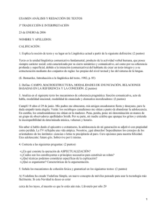 Análisis y redacción de textos
