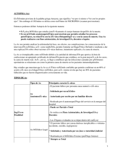 AUTOPSIA (Ax) Autopsia, Entonces podemos definir Autopsia de la siguiente manera: