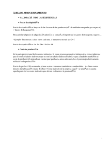 Área de Aprovisionamiento