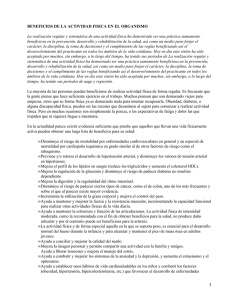 Beneficios del deporte