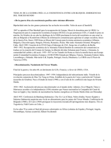 Bloques en la Guerra Fría