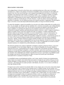 DÍAS FASTOS Y NEFASTOS