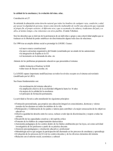 Calidad de la enseñanza en España