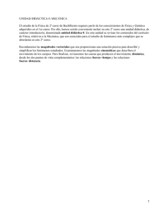UNIDAD DIDÁCTICA 0: MECÁNICA