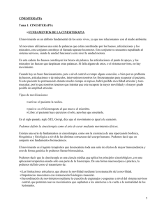 CINESITERAPIA Tema 1: CINESITERAPIA FUNDAMENTOS DE LA CINESITERAPIA •