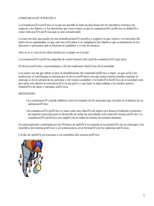COMUNICACIÃ“N POLITICA