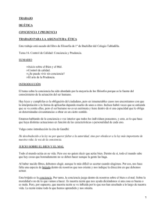 Conciencia y prudencia