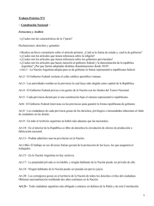 Trabajo Práctico N°2 − Constitución Nacional − Estructura y Análisis