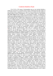 Contexto hístórico Kant