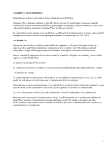 Contrato de suministro