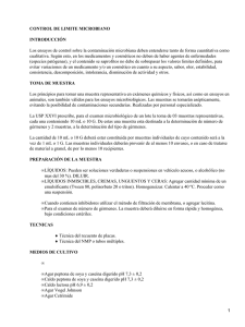Control de límite microbiano