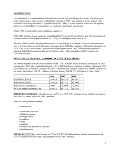 Crisis externa y su repercusión en la economía chilena