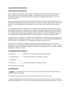 CUALIDADES FÍSICAS BÁSICAS ¿POR QUÉ HACER EJERCICIO?