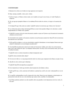 Cuestionario: Luz