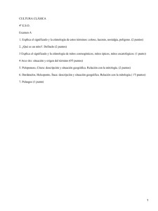 CULTURA CLÁSICA 4º E.S.O. Examen A