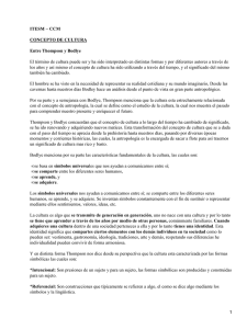 Cultura: Entre Thompson y Bodlye