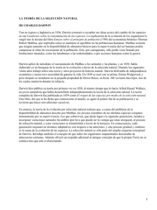 Darwin: teoría de la selección natural
