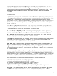 Definición de administración