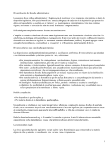 Diversificación del derecho administrativo: