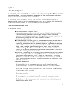 Capitulo VI El ordenamiento jurídico •