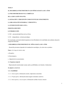 Desarrollo psicomotor infantil