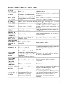 Diferencias entre Platón y Aristóteles