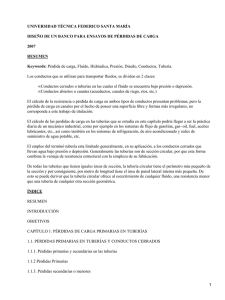Diseño de un módulo de perdidas de presión en fluidos
