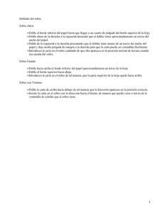 Doblado del sobre