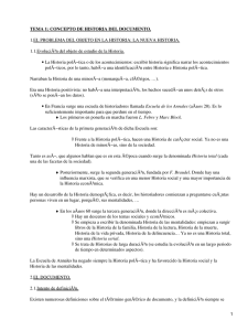 Documentación. Concepto histórico