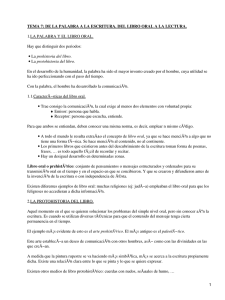Documentación. De la palabra a la escritura