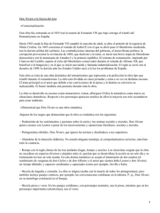 Don Álvaro o la fuerza del sino Contextualización •