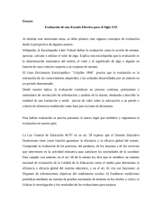 Efectividad de la Escuela en el siglo XXI