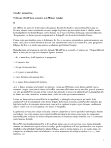 El ABC de la economía; Michael Douglas