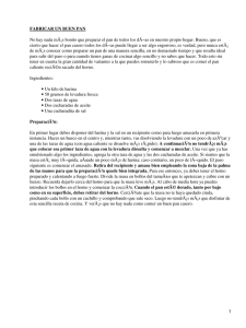 Elaboración del pan