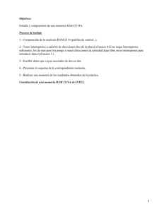 Ensayo de la Memoria RAM (Random Access Memory) 2114A