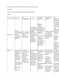 Enseñanza de las Ciencias Naturales en el contexto educativo actual
