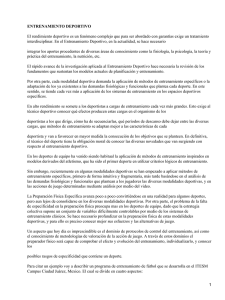ENTRENAMIENTO DEPORTIVO