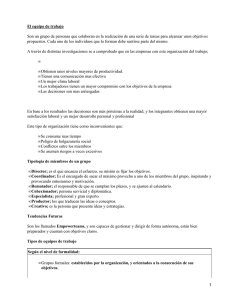 El equipo de trabajo