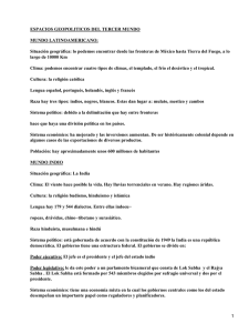 Espacio geopolítico del Tercer Mundo
