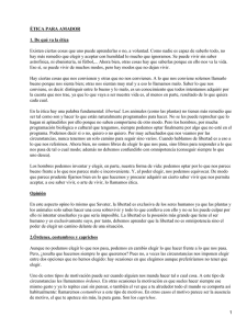 ÉTICA PARA AMADOR 1. De qué va la ética