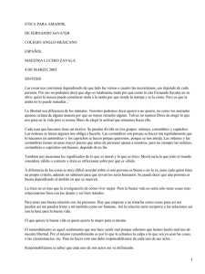 ETICA PARA AMADOR, DE FERNANDO SAVATER COLEGIO ANGLO MEXICANO ESPAÑOL