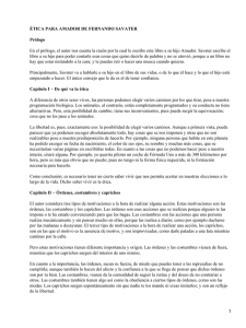 ÉTICA PARA AMADOR DE FERNANDO SAVATER Prólogo