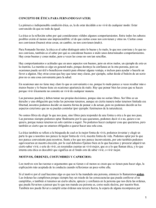 Ética según Savater: Libertad, Motivos y Vivir Humanamente