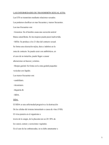 ETS (Enfermedades de Transmisión Sexual): el SIDA (Síndrome De Inmunodeficiencia Adquirida)